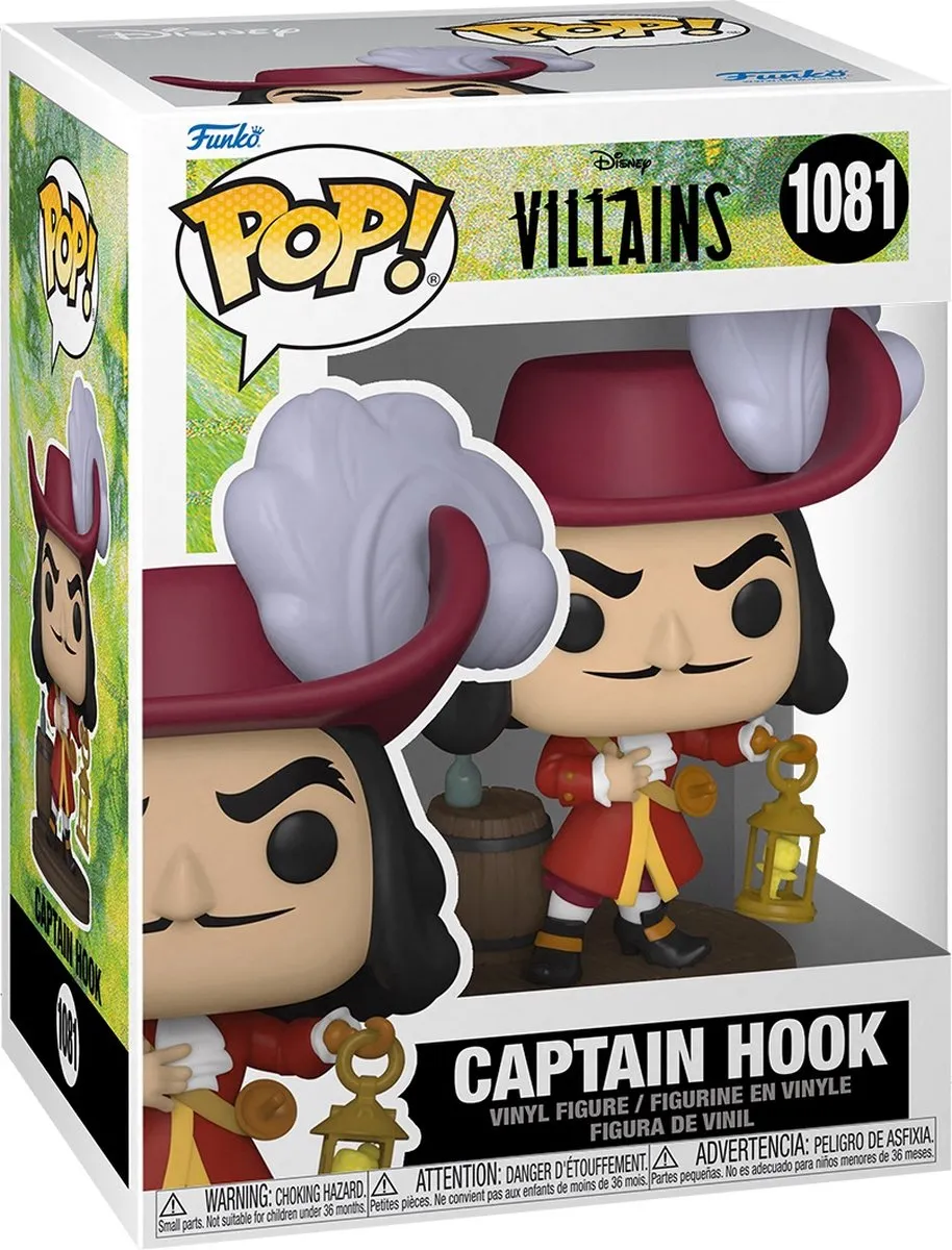 Funko Disney Villains POP! Captain Hook Verzamelfiguur - 9cm - Multicolor