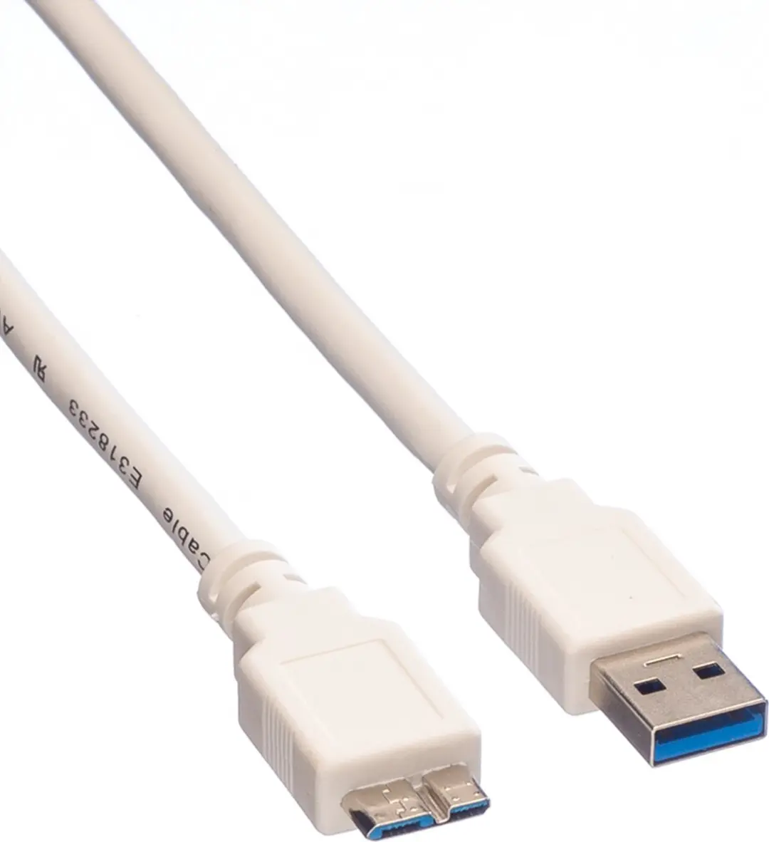 Value USB 3.2 Gen 1 A M - Micro B M Kabel - 0,15m - Wit