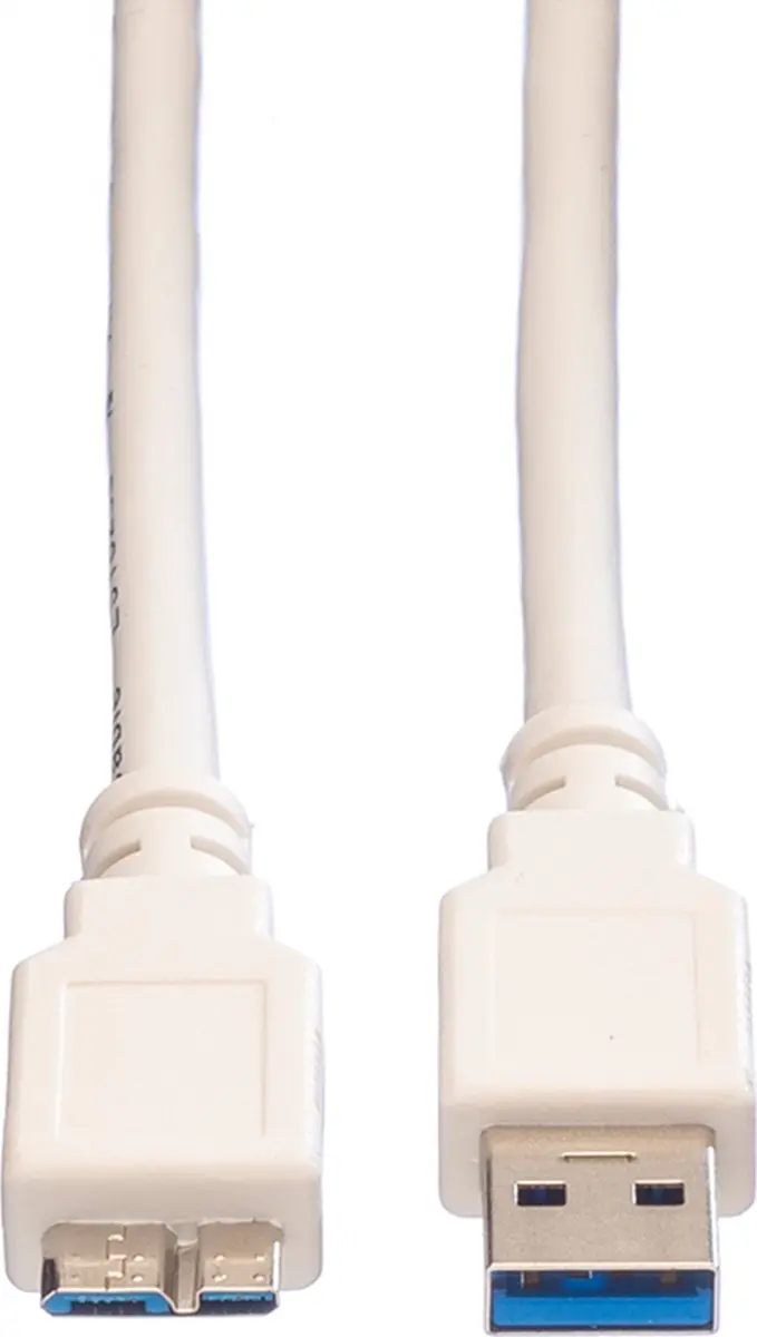 Value USB 3.2 Gen 1 A M - Micro B M Kabel - 0,15m - Wit