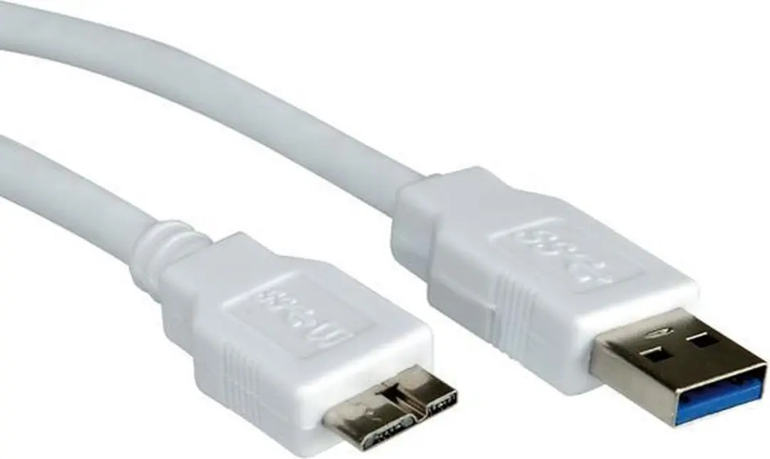 Value USB 3.2 Gen 1 A M - Micro B M Kabel - 0,15m - Wit
