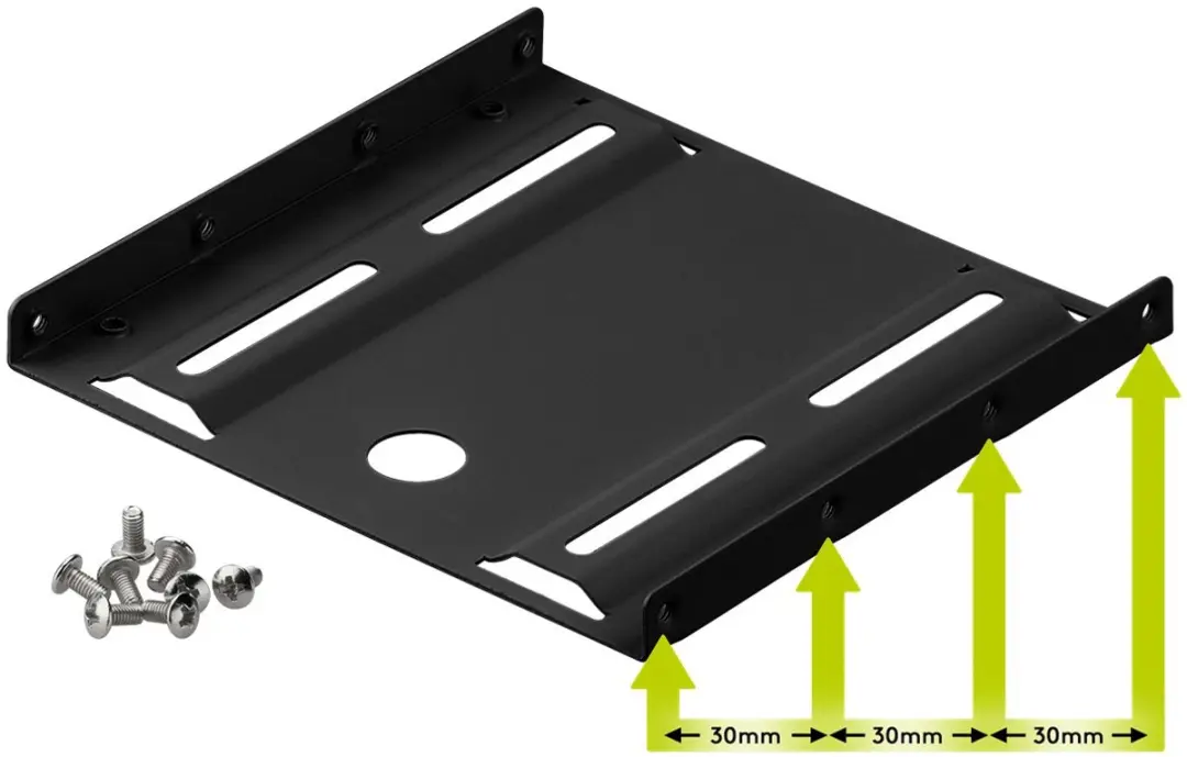 Goobay 2.5 naar 3.5 HDD Bevestigingsplaat - Zwart