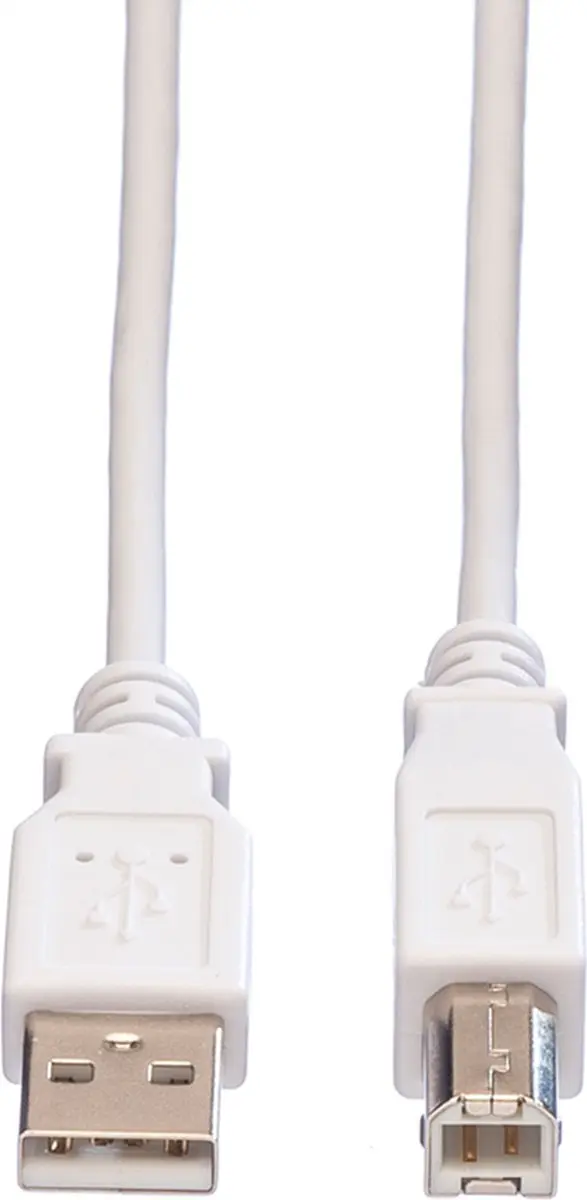 Value USB 2.0 Kabel A-B Wit 4,5m
