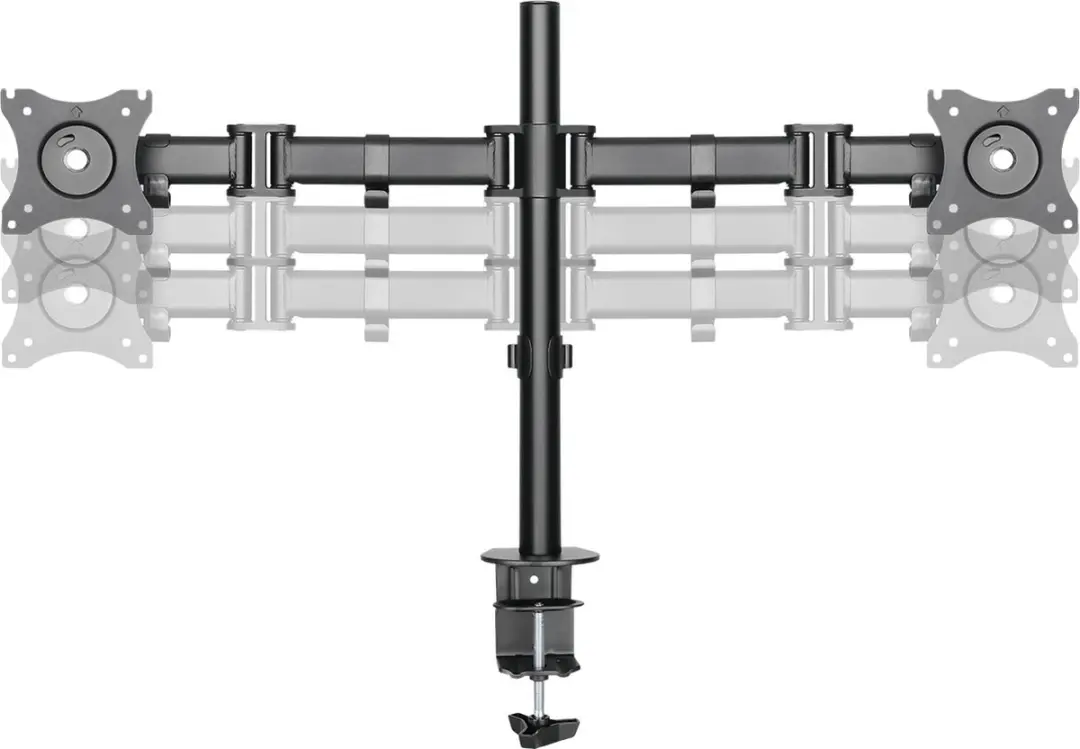 Neomounts NM-D135DBLACK Monitorarm 2x 10-27" - 0-8kg