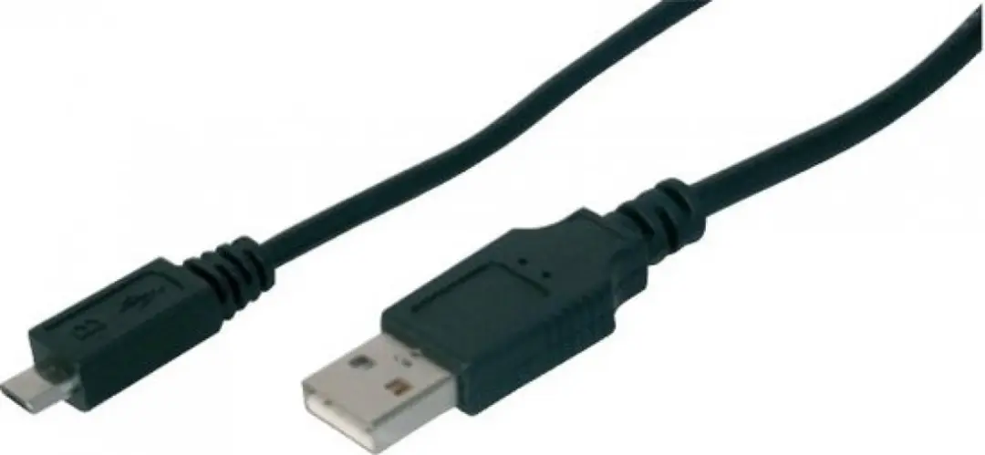 Digitus USB 2.0 A Male naar Micro Male Kabel 1.8m - Zwart