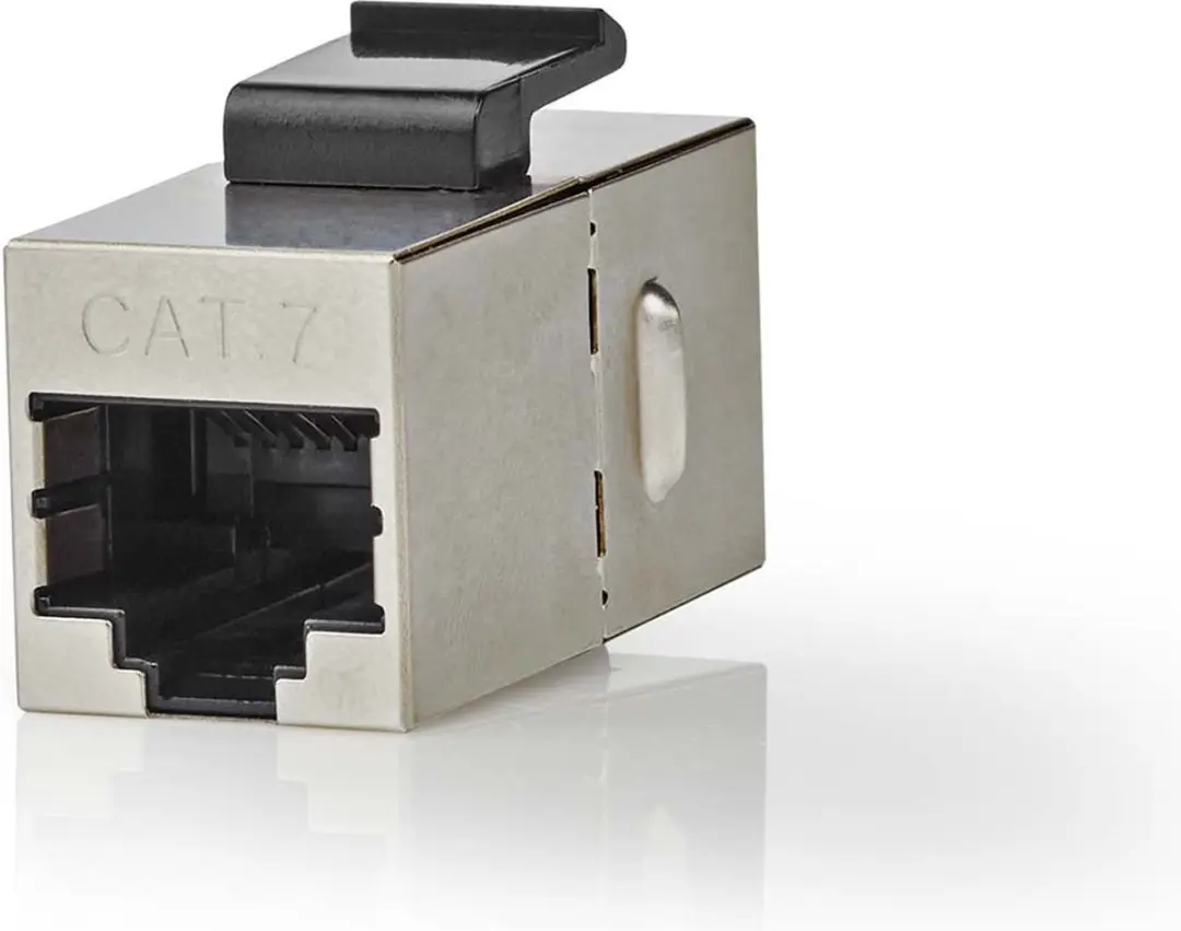 Nedis CAT6a/CAT7 Netwerkkoppeling RJ45 - Afgeschermd - Recht - Metaal