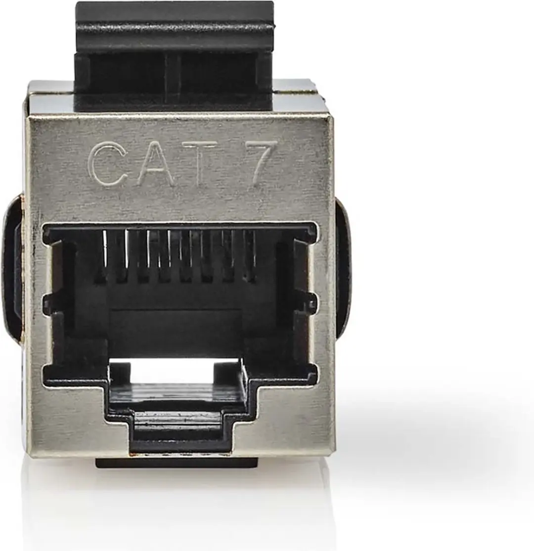 Nedis CAT6a/CAT7 Netwerkkoppeling RJ45 - Afgeschermd - Recht - Metaal