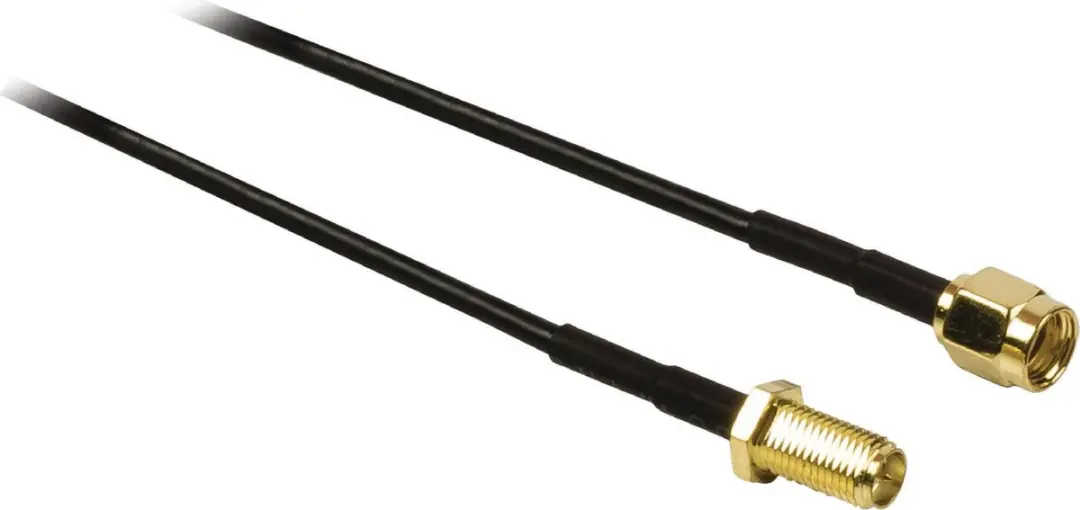 Nedis Antennekabel RP-SMA Male naar Female 5m - Verguld - 50 Ohm