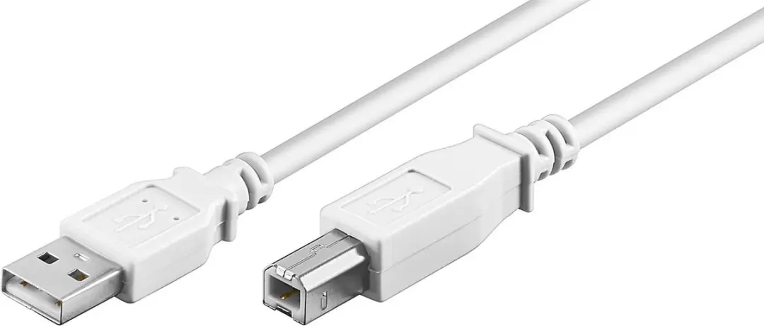 Goobay USB-A naar USB-B Kabel 1m - 10 Stuks - Wit