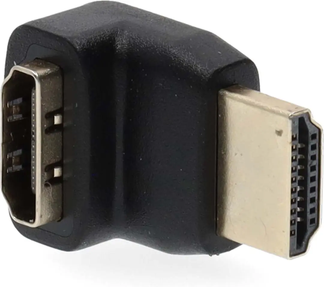 Nedis HDMI-Adapter CVGB34902BK - 270° Gehoekt - Verguld - Zwart