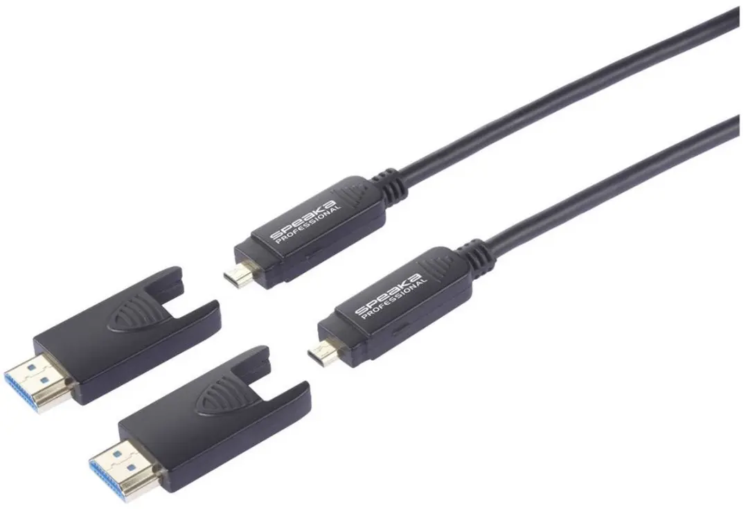 SpeaKa Professional SP-13597800 HDMI Glasvezelkabel