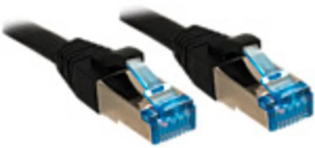 Lindy CAT 6A S/FTP Patchkabel 30cm - RJ45 - Zwart