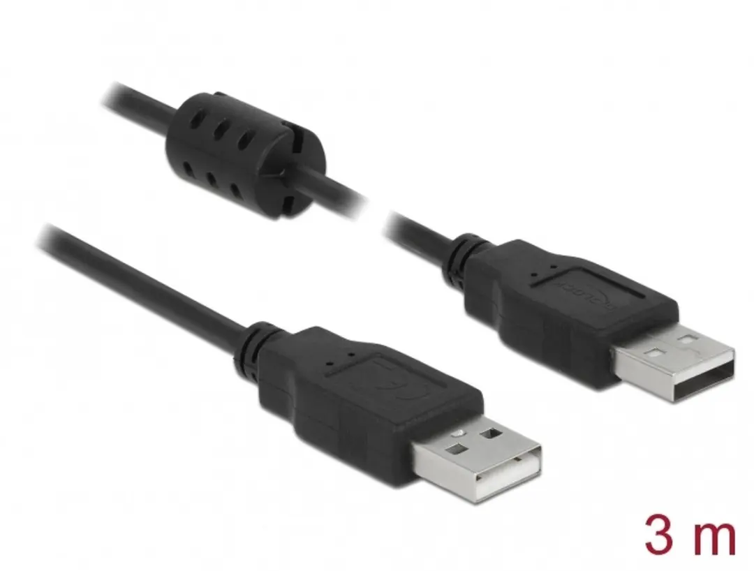 Delock USB 2.0 Kabel A naar A 3.0m