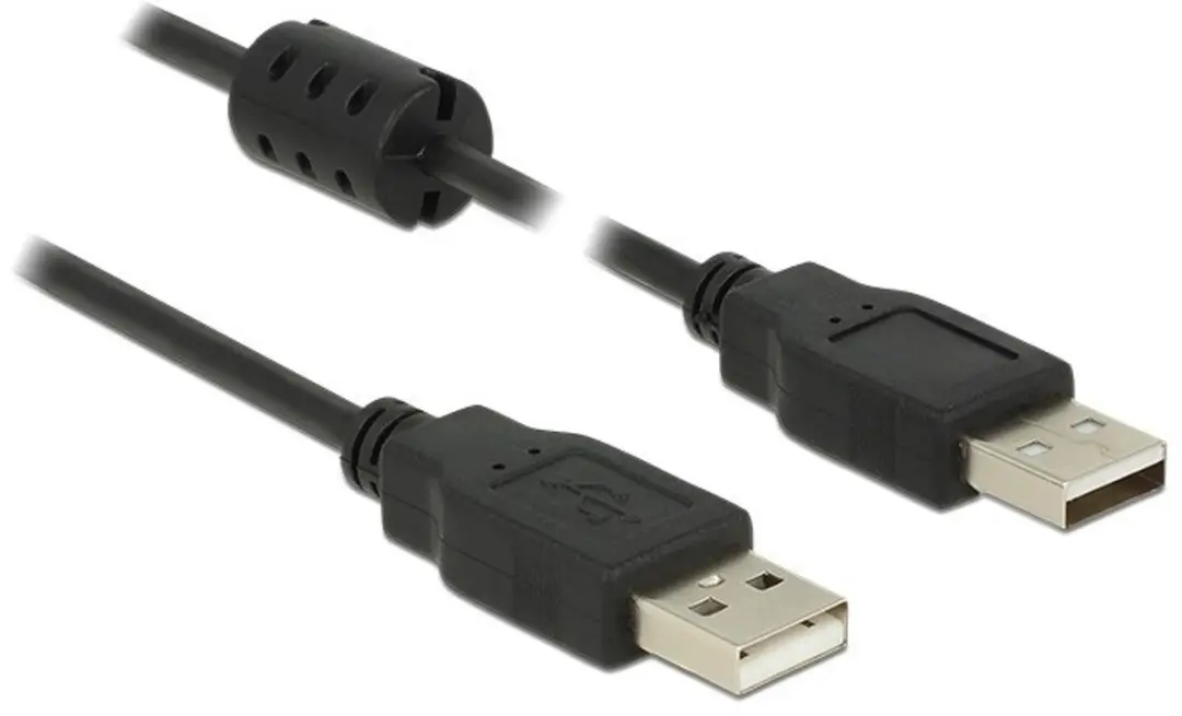 Delock USB 2.0 Kabel A naar A 3.0m - Zwart
