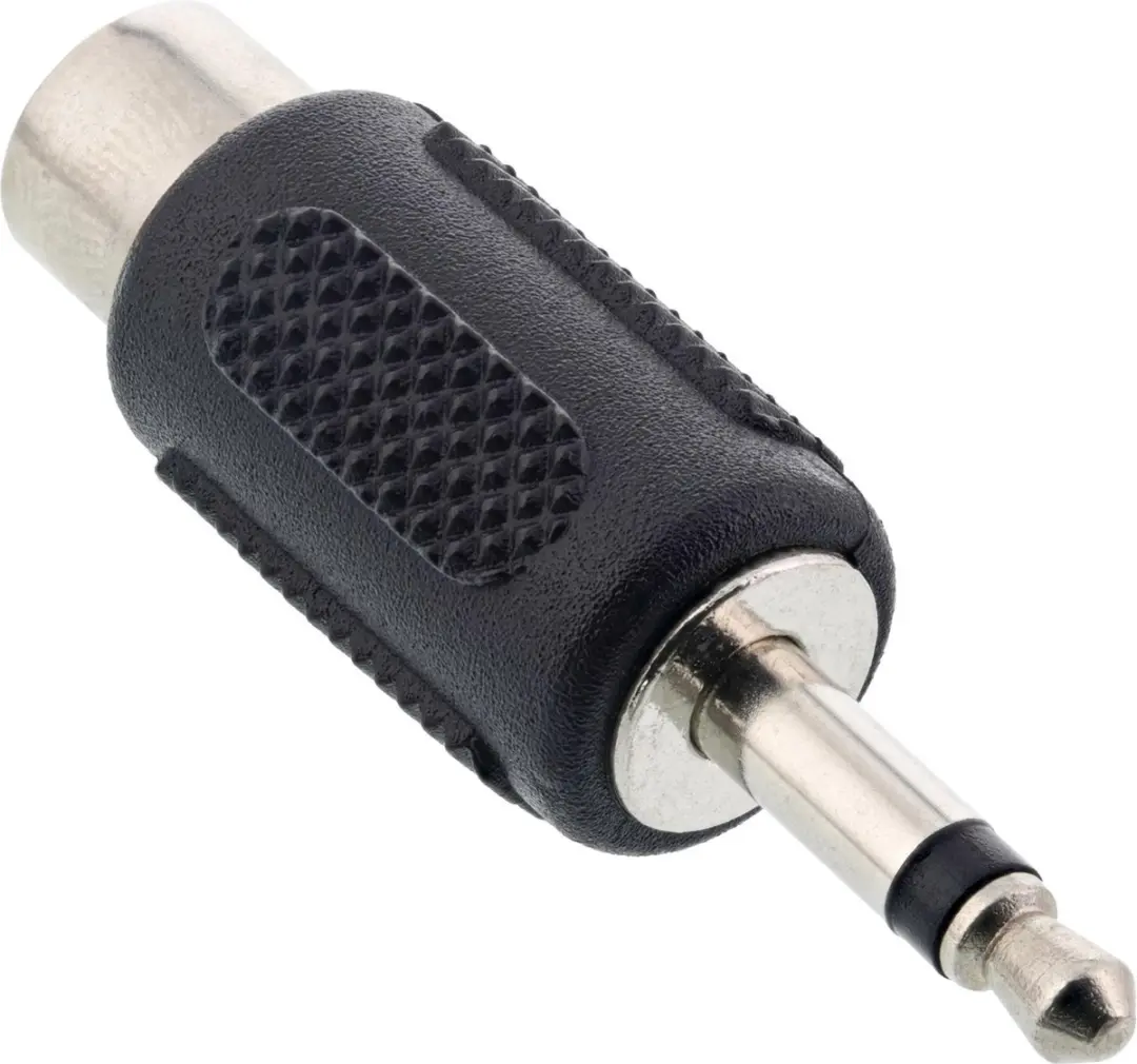 InLine 3,5mm Jack Mono Adapter - Tulp Mono - Zwart