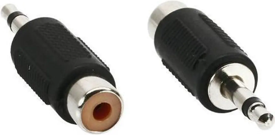 InLine 3,5mm Jack Mono Adapter - Tulp Mono - Zwart