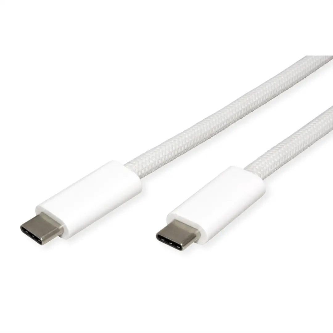 Roline USB4 Gen3x2 Kabel C-C M/M 1m - Wit