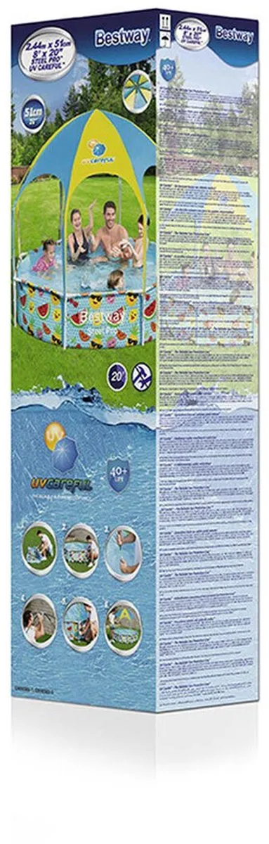Bestway My First Frame Pool 244cm - Multikleur