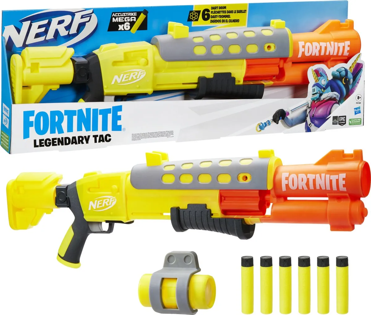 Nerf Fortnite Legendary Tac Blaster F4169 - Geel