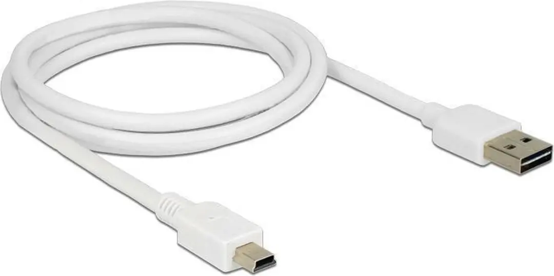 Delock Mini USB naar Easy-USB-A Kabel 2.0 - 1m - Wit