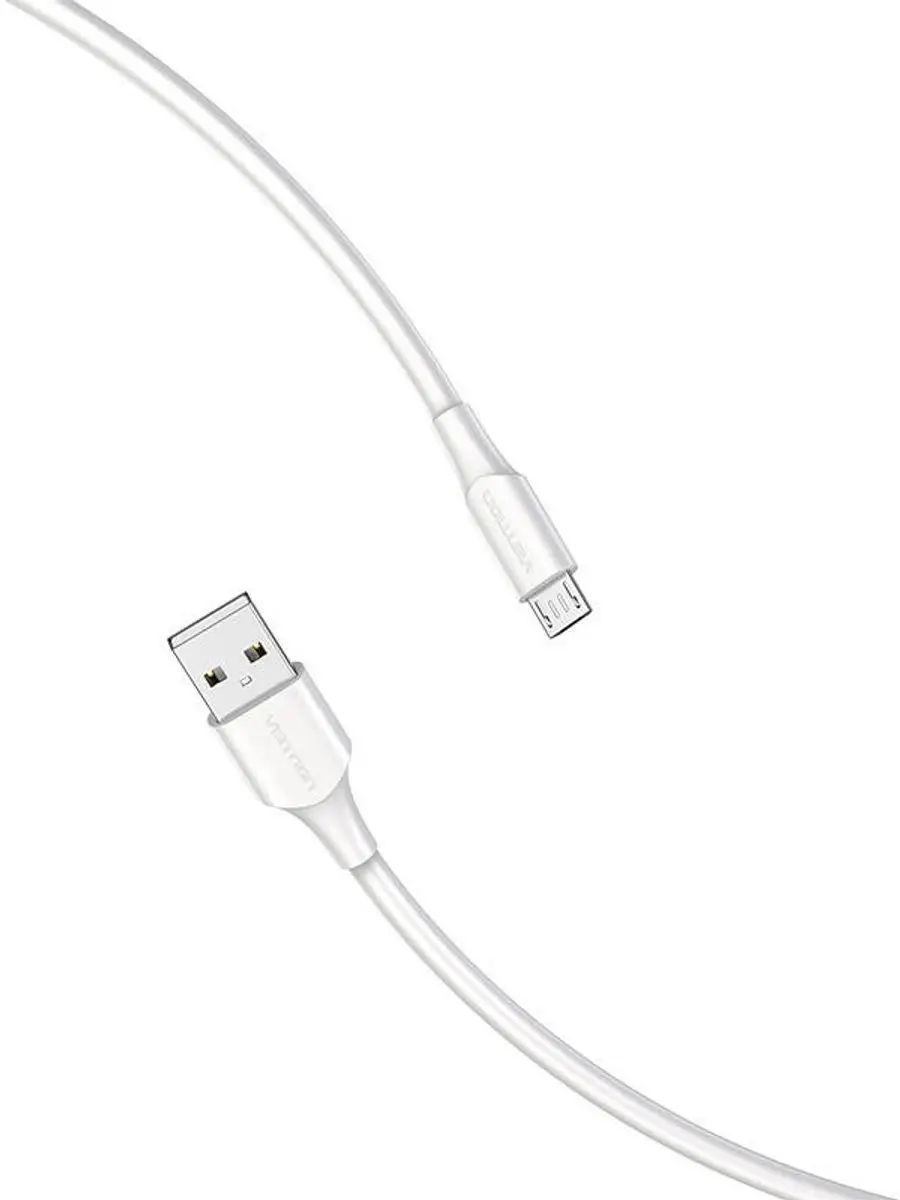 Vention USB 2.0 Naar Micro-USB 2A Oplaadkabel 1M - Transparant