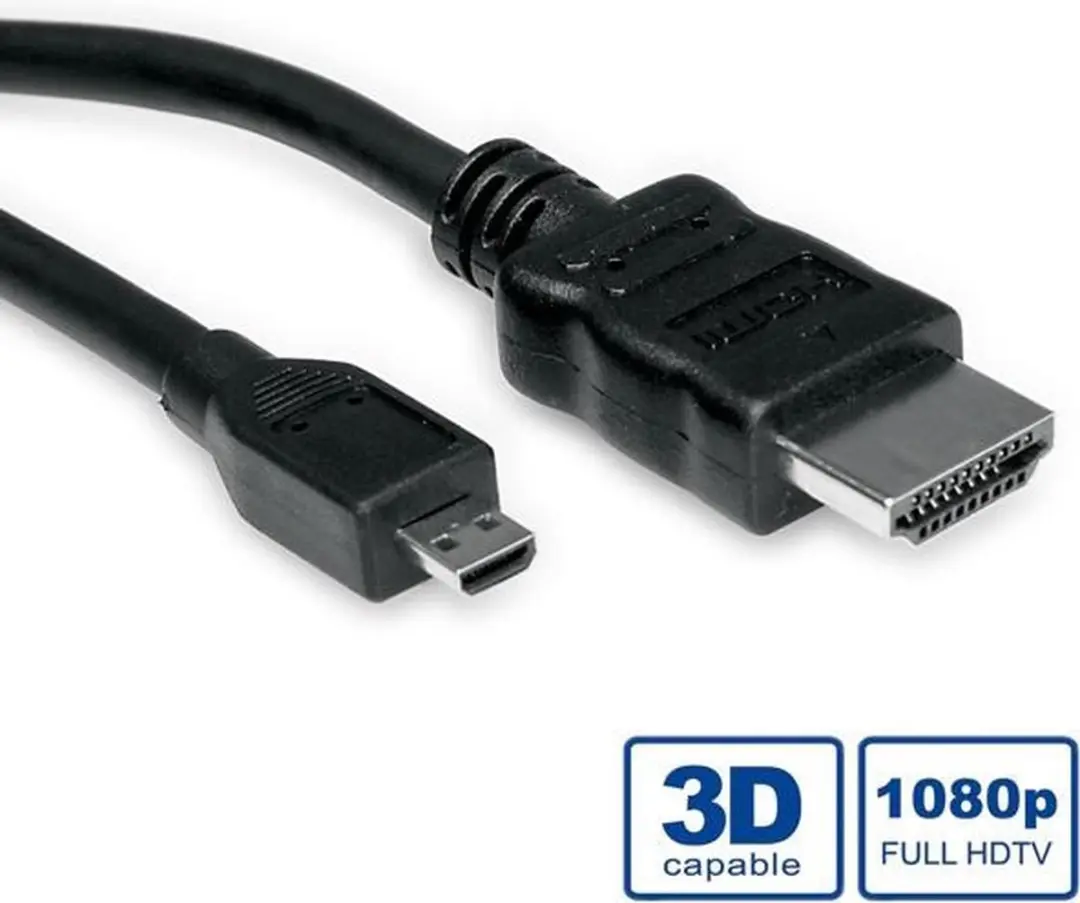 Value HDMI High Speed Kabel met Ethernet - Micro HDMI 2m - Zwart