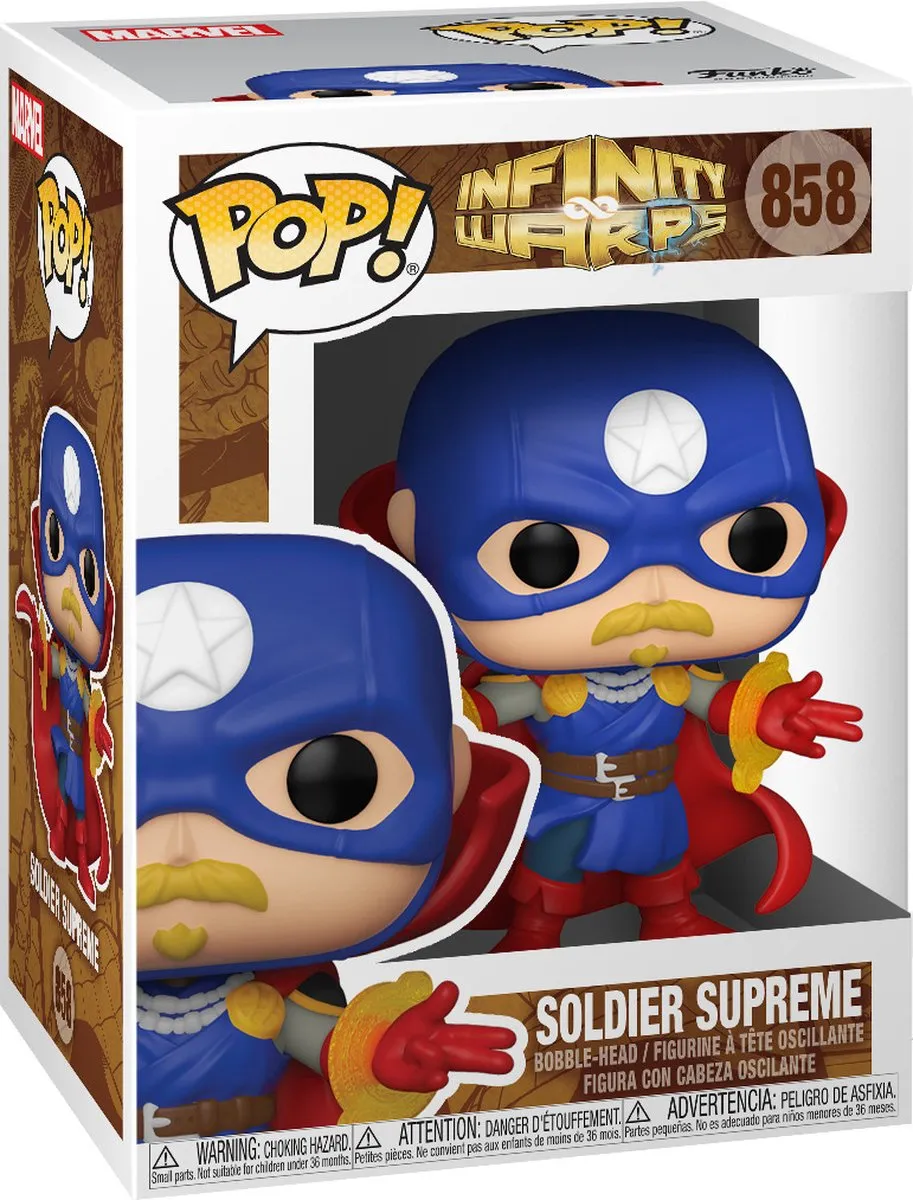 Funko Pop! Marvel Infinity Warps Soldier Supreme Bobble Head