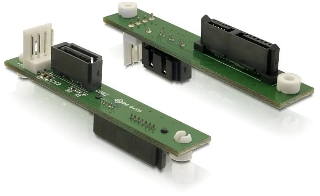 Delock SATA Slim 13pin naar SATA 7pin Adapter - Multicolor