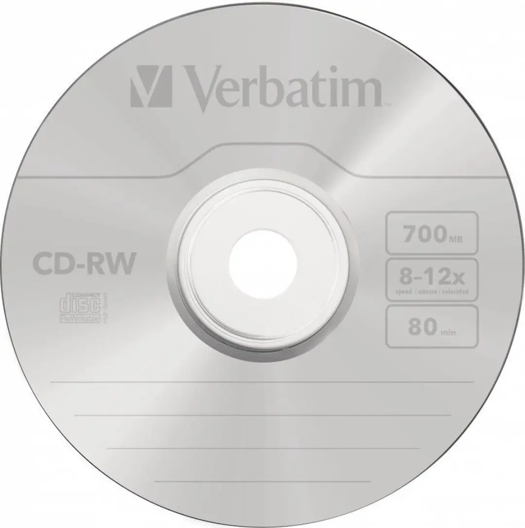 Verbatim CDRW 700MB 10x - 10 Stuks