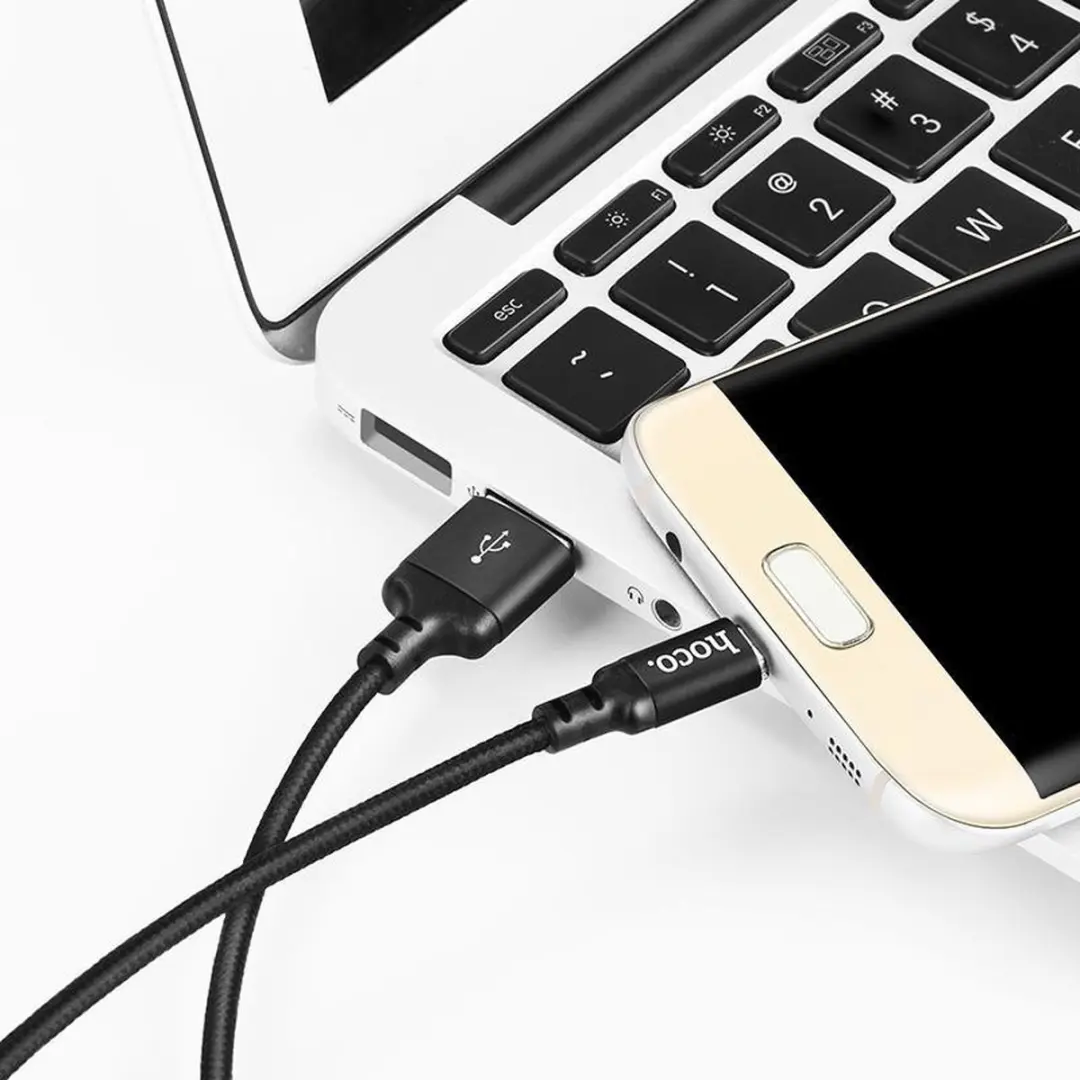 Hoco USB naar Lightning Kabel 2m - Zwart