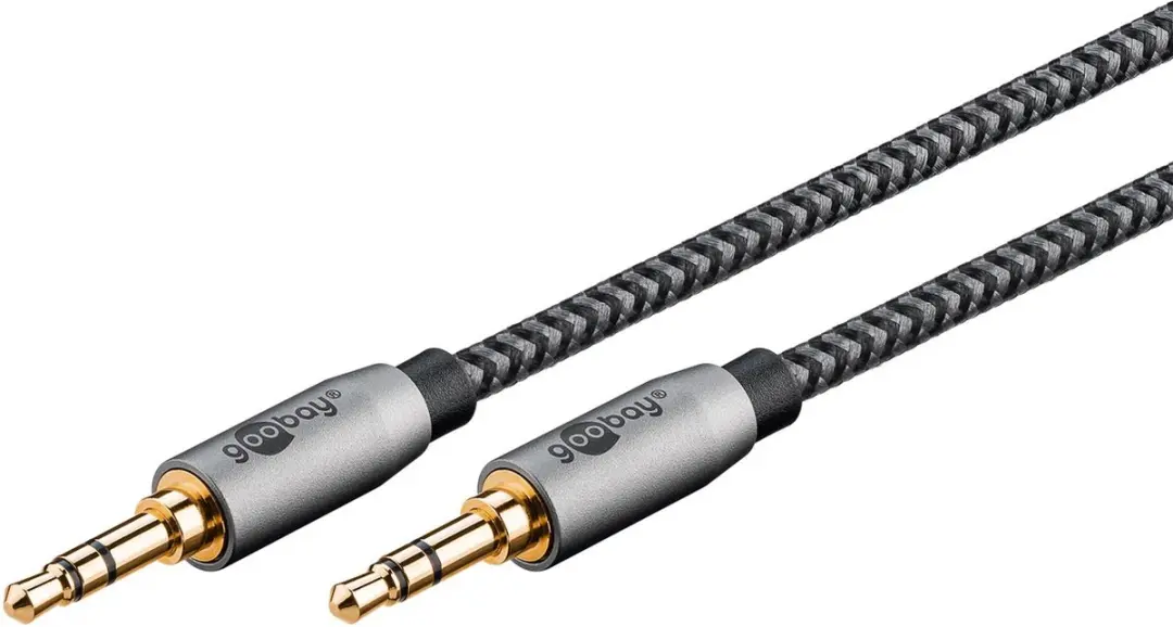 Goobay Plus 3,5mm Jack Kabel 3m - Zwart - afbeelding 6 van 6