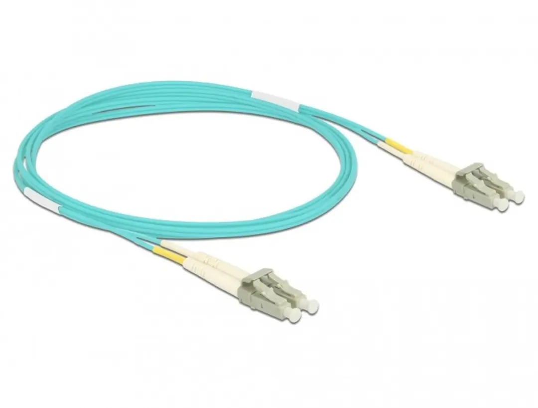 Delock OM3 LC/UPC Glasvezelkabel 2m - Turquoise