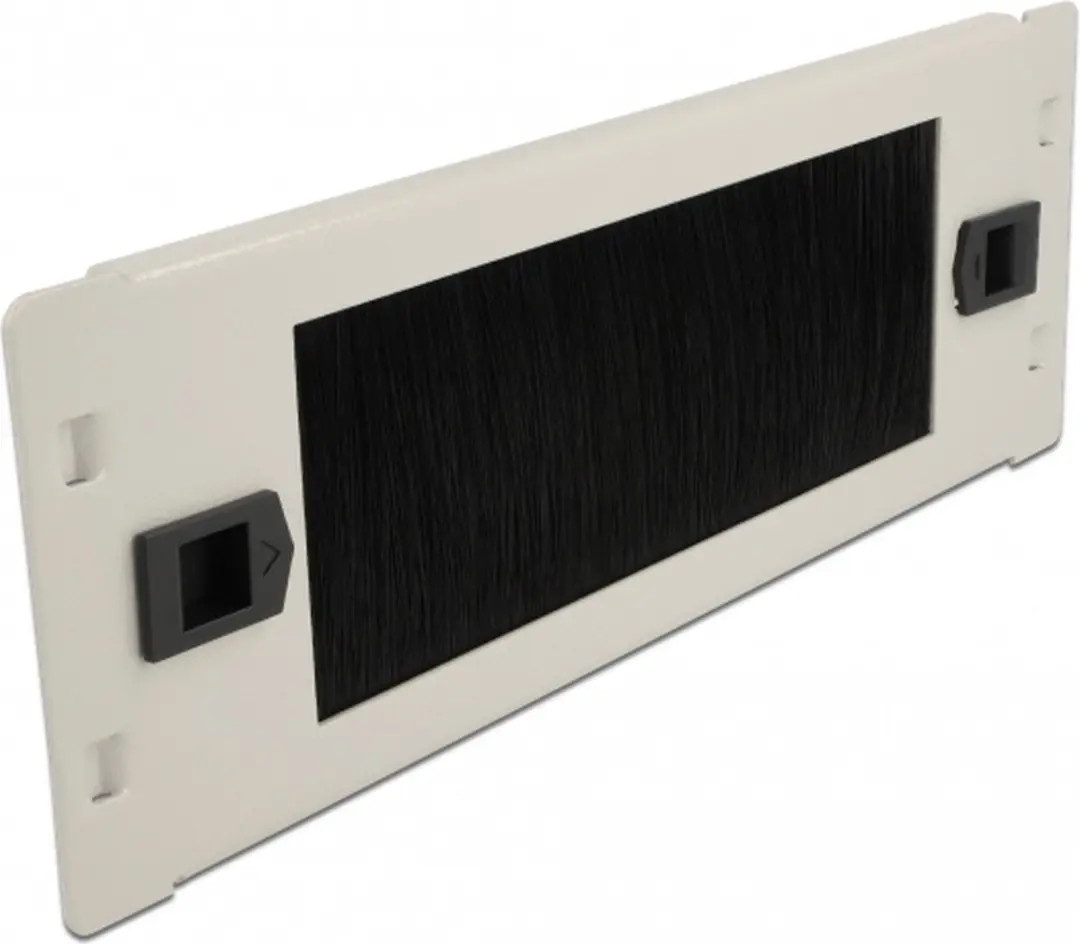 Delock 10 inch Doorvoerpaneel 2U Grijs