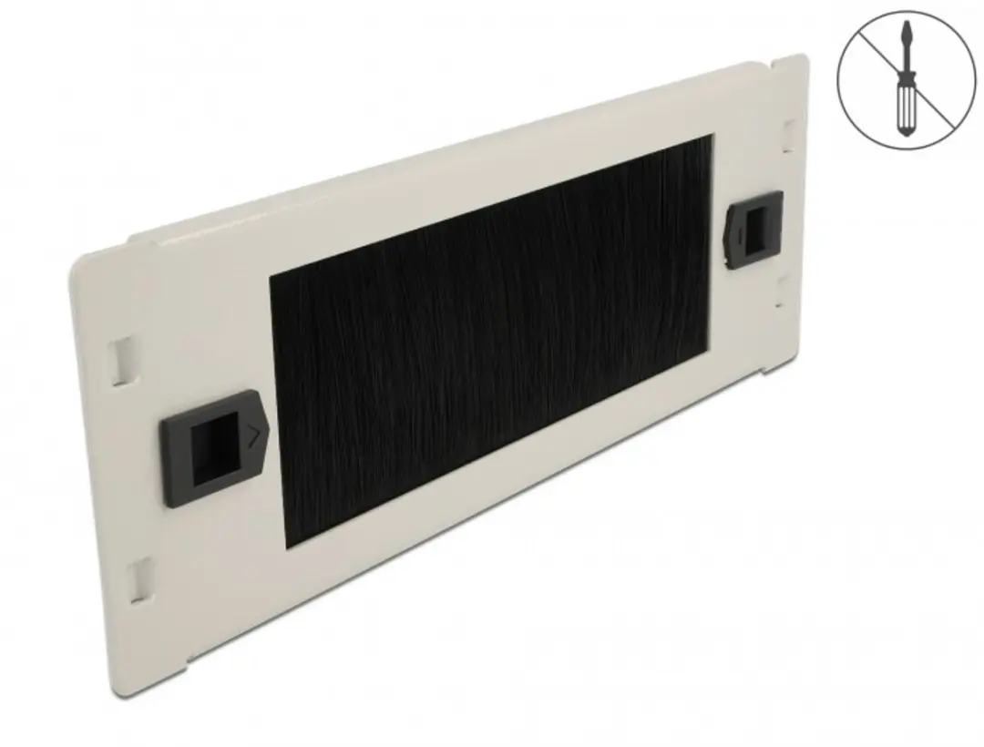 Delock 10 inch Doorvoerpaneel 2U Grijs
