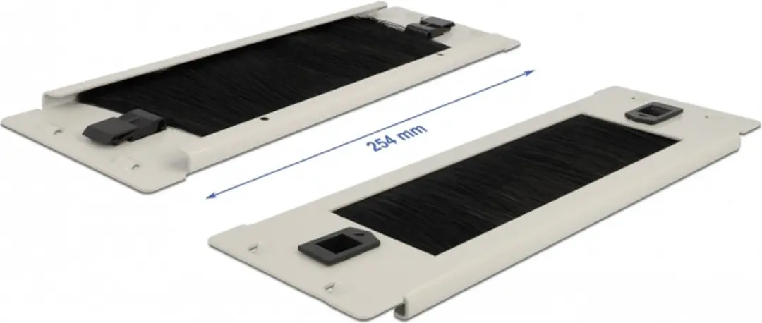 Delock 10 inch Doorvoerpaneel 2U Grijs