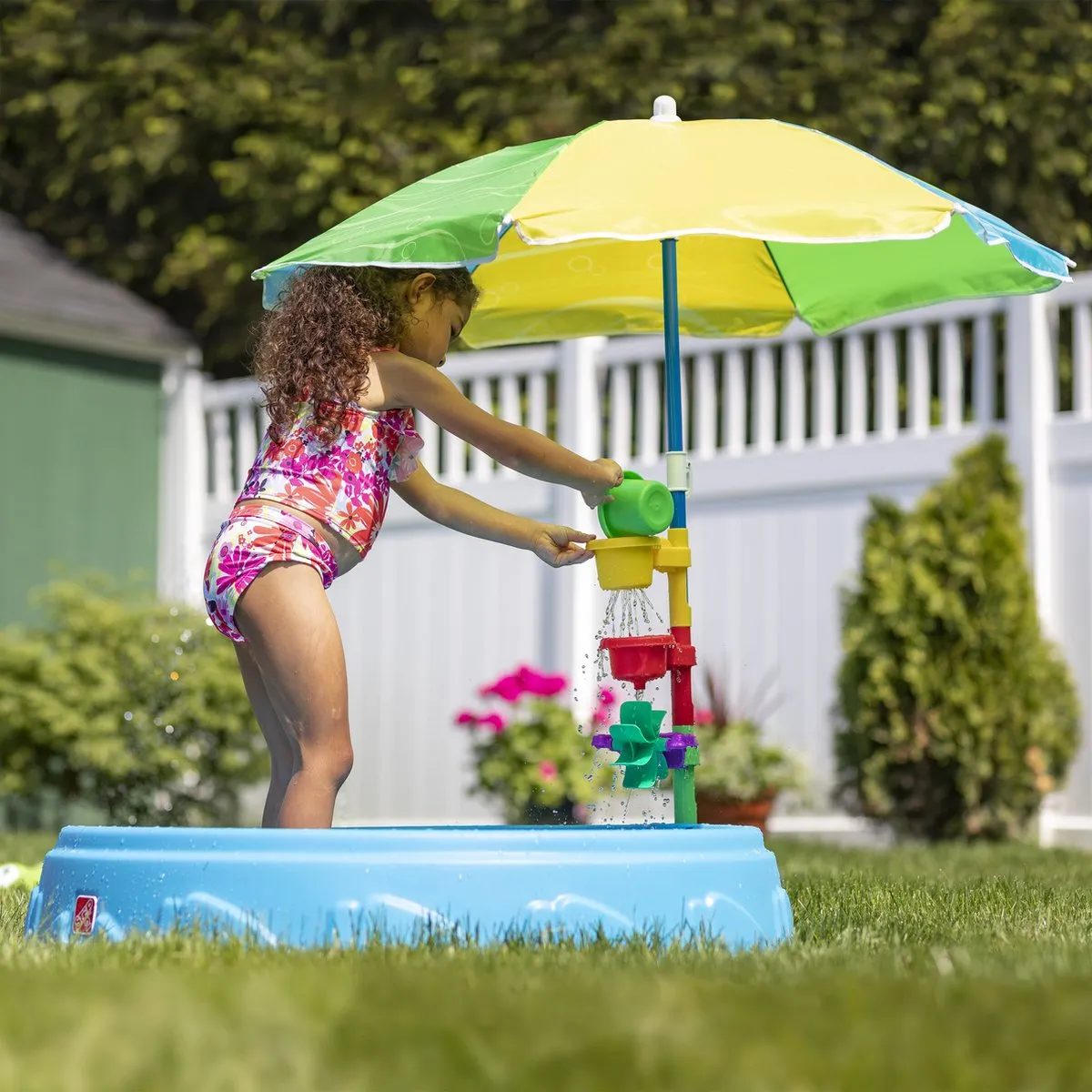 Step2 Play & Shade Pool 279819 Kinderzwembad - 95cm Blauw