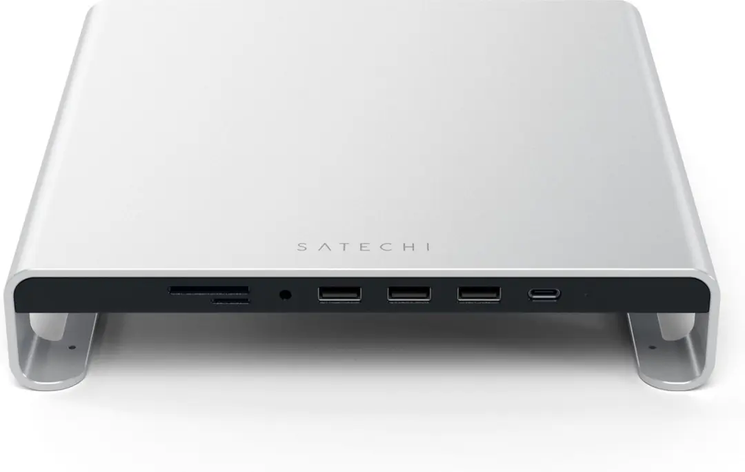 Satechi ST-AMSHS iMac Monitor Stand Hub - Silver