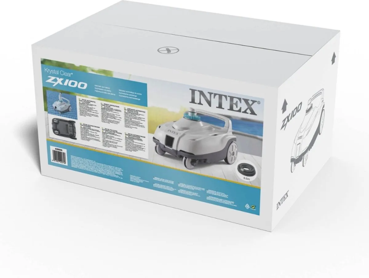 Intex ZX100 Zwembadstofzuiger 3-delig - Donkergrijs