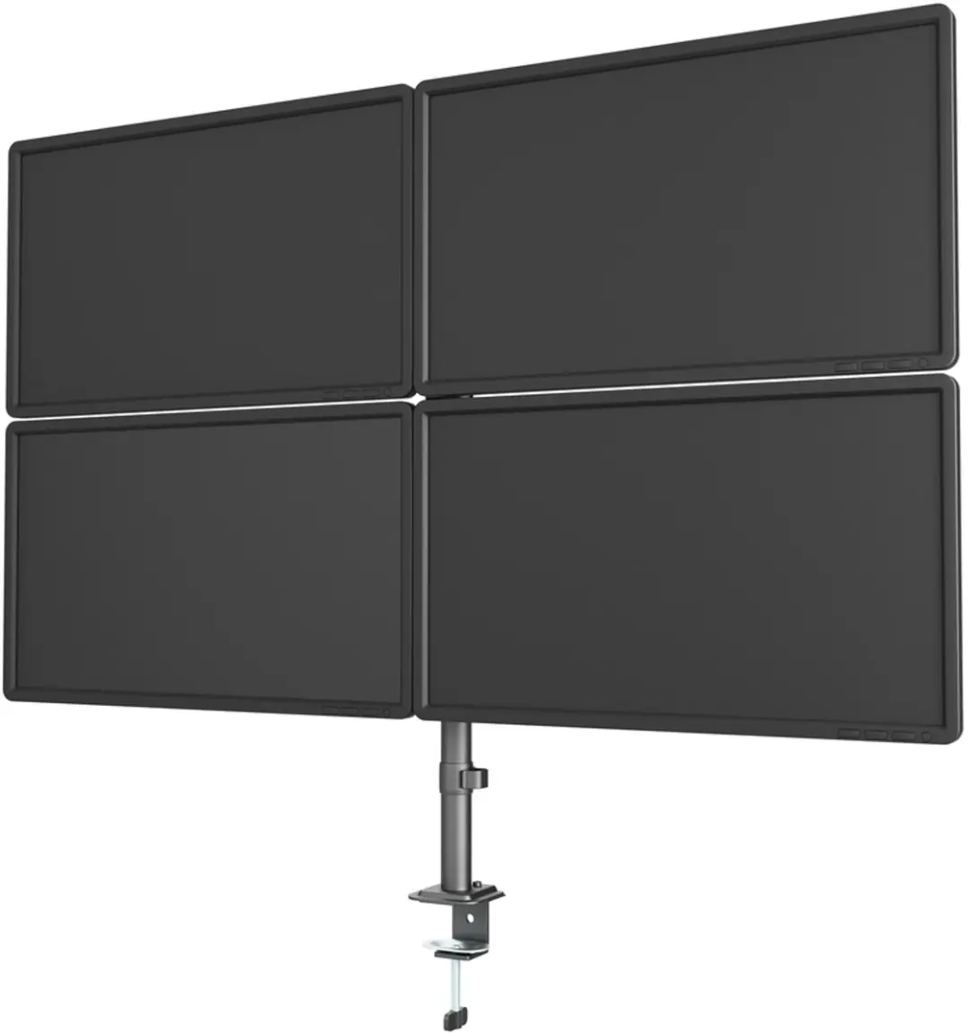 Gembird MA-D4-01 Schermhouder 4x - 13-32" - Zwart