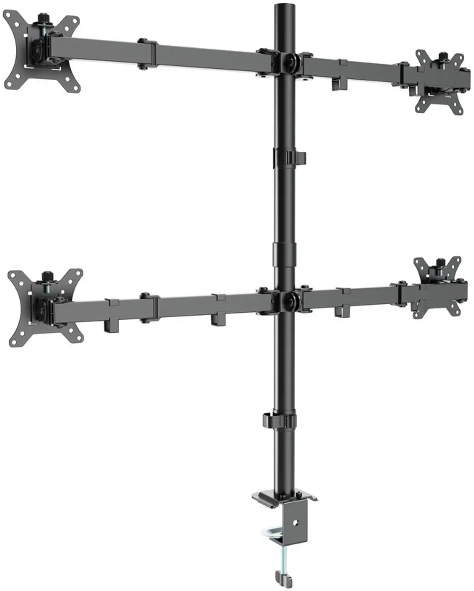 Gembird MA-D4-01 Schermhouder 4x - 13-32" - Zwart