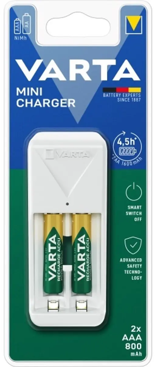 Varta Easy Mini Charger AA/AAA Batterijenlader