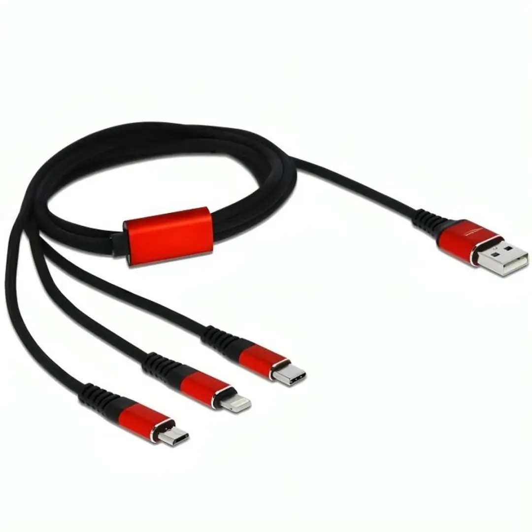 Delock USB 3-in-1 Opladerkabel 1m