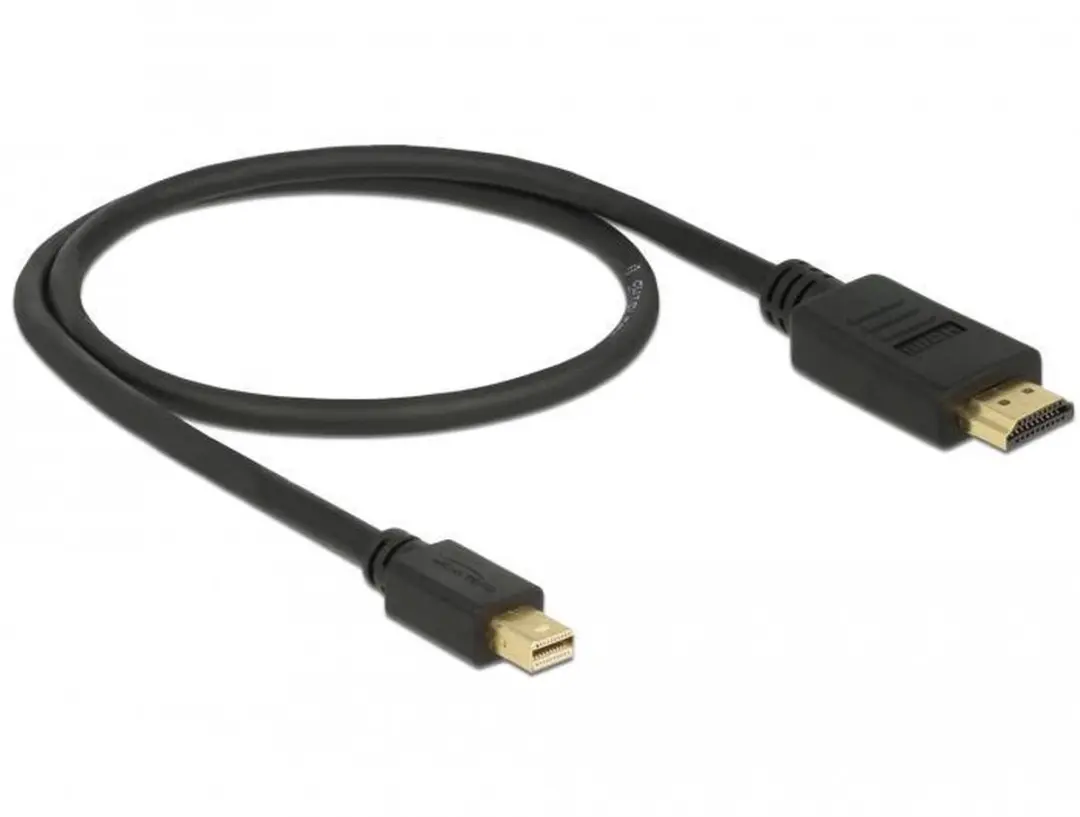 Delock Mini DisplayPort naar HDMI 1.3 Kabel 0,5m - Zwart