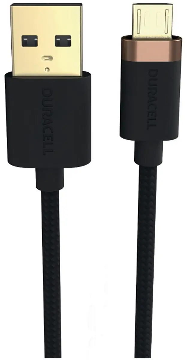 Duracell USB7023A USB-kabel - Zwart