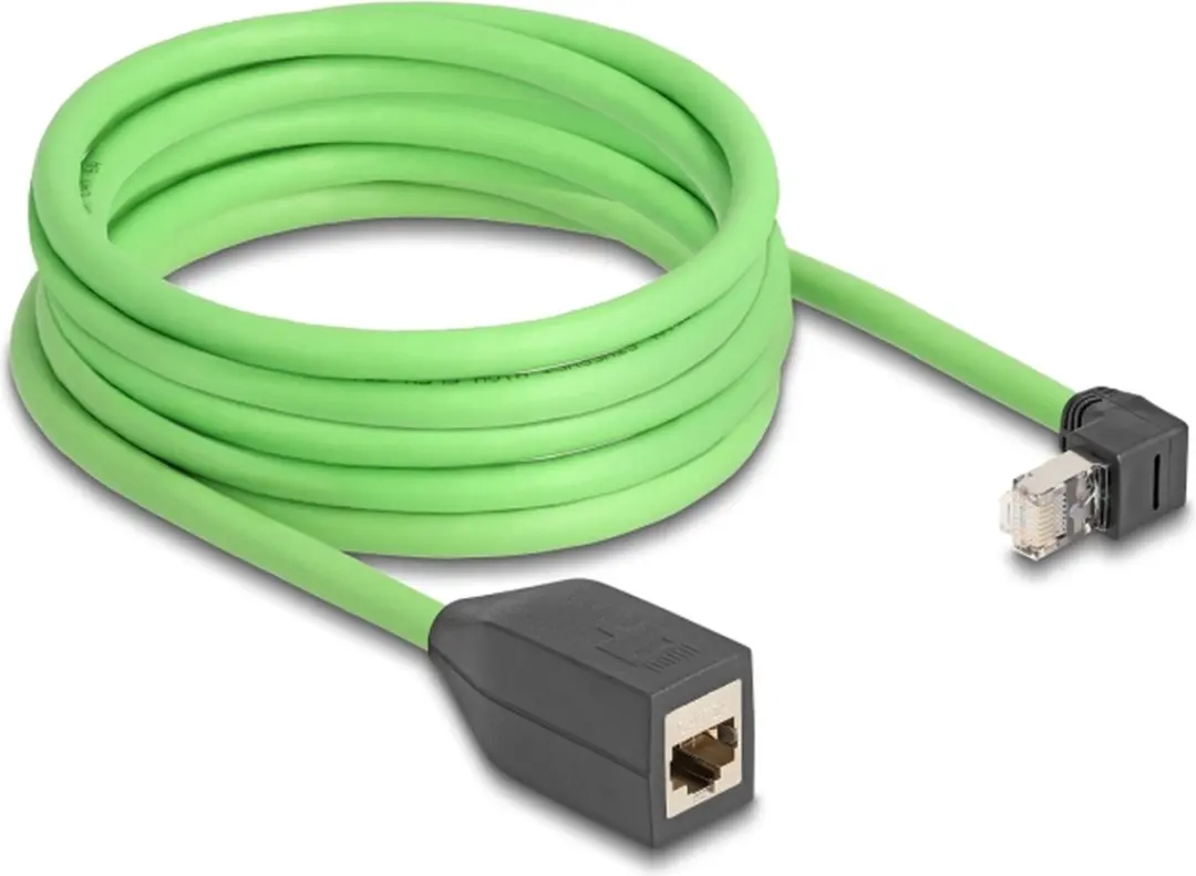 Delock RJ45 Netwerkverlengkabel Cat.6A 5m - Groen