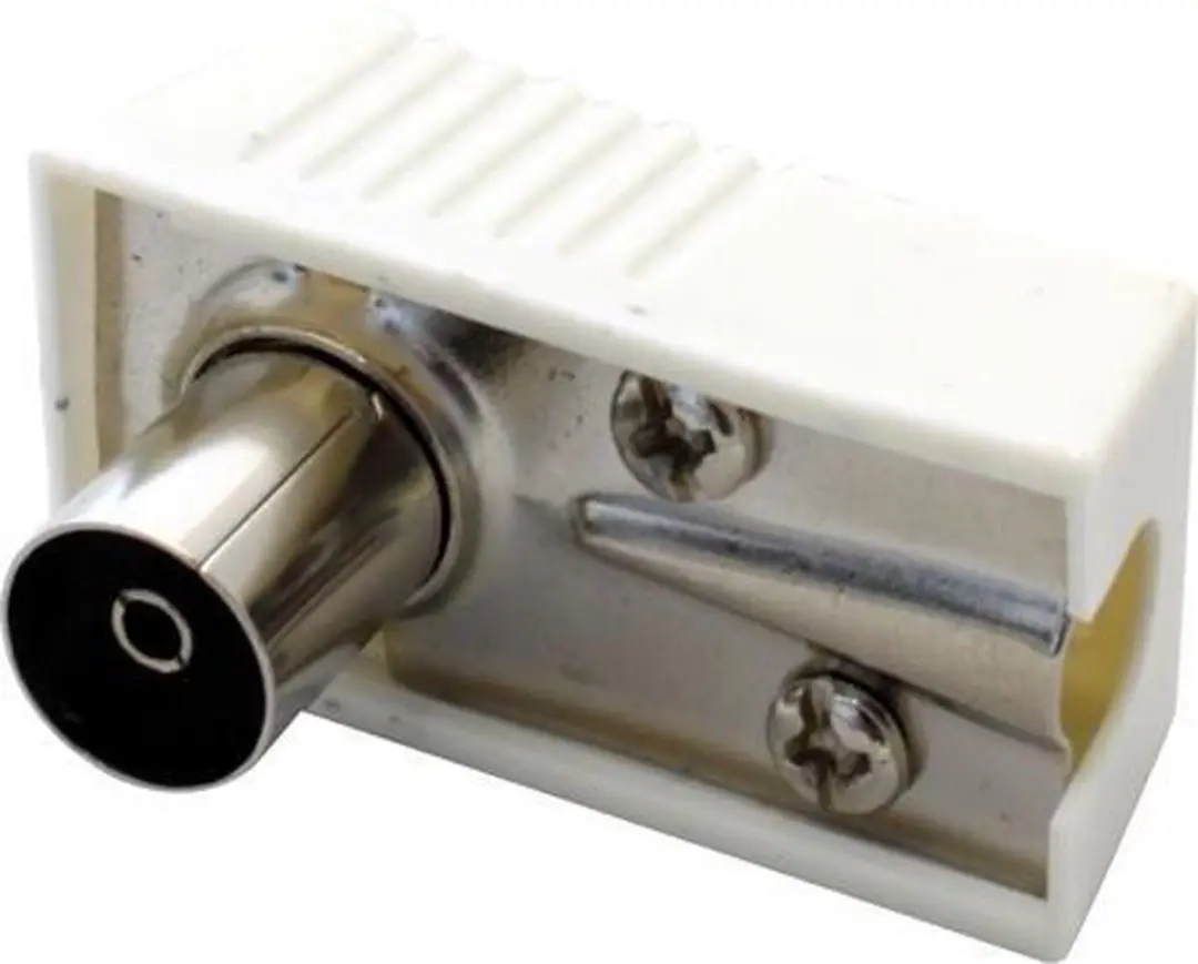 Goobay Coax Female Plug - 1 Stuk - Zilver