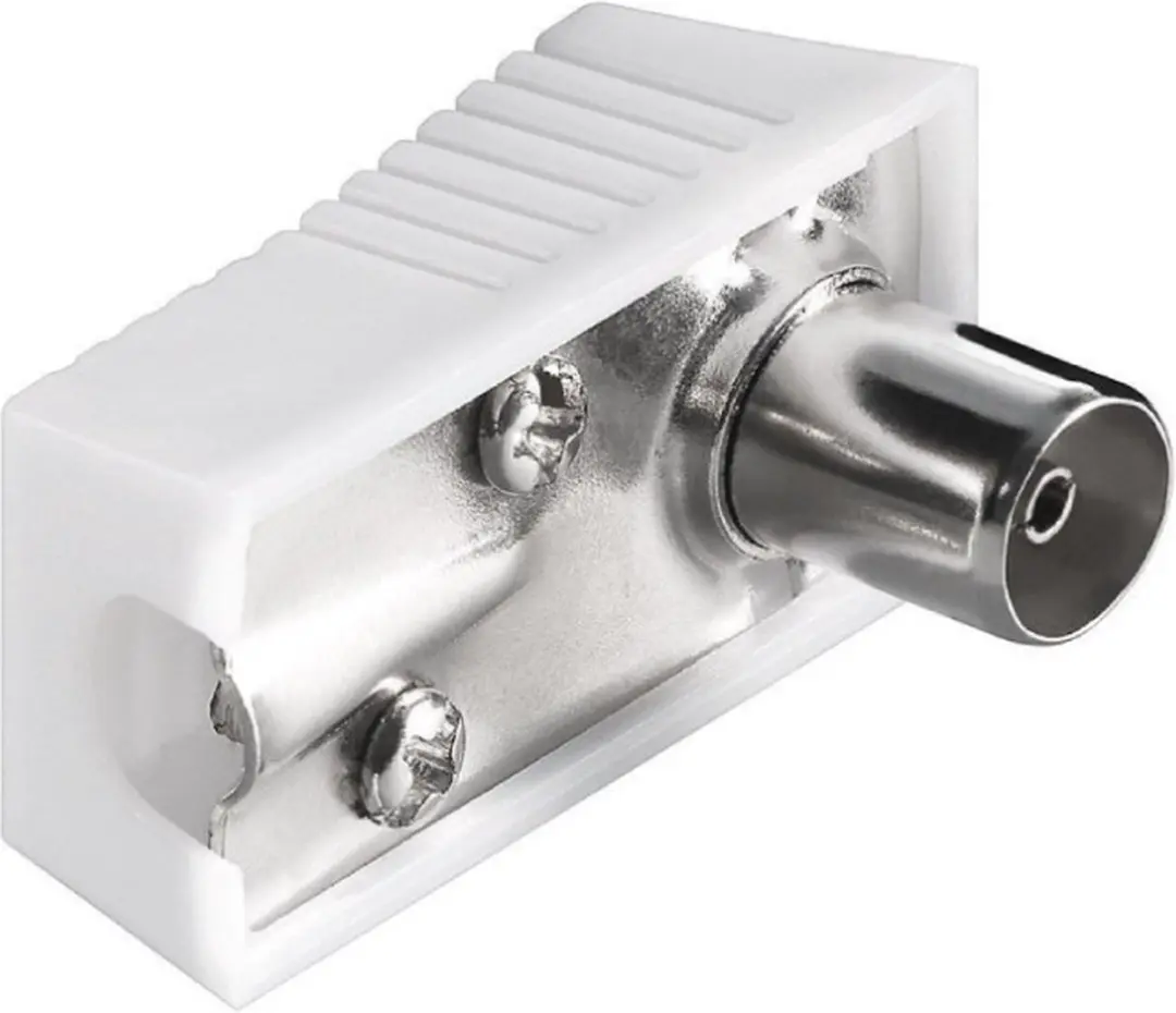 Goobay Coax Female Plug - 1 Stuk - Zilver