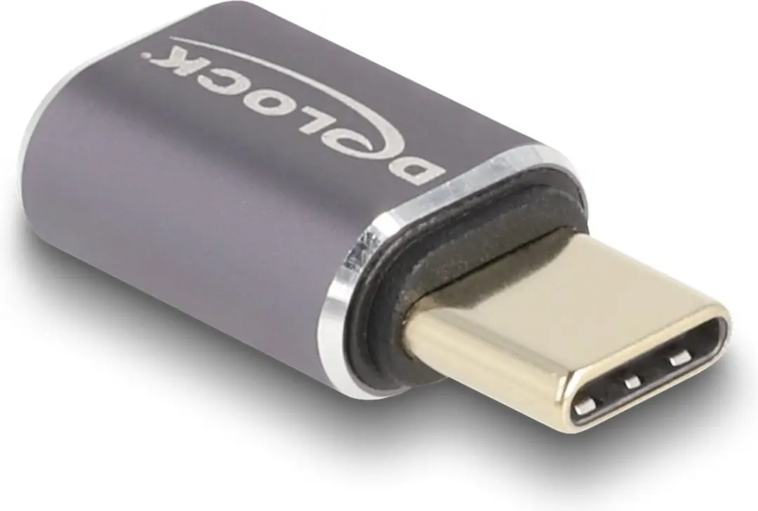 Delock USB-C Poortbeschermer 60046 - USB4 40Gbps - 100W - 8K60Hz - Grijs