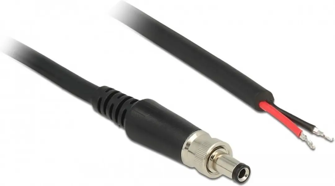 Delock DC Plug 5,5x2,5mm Kabel 2A