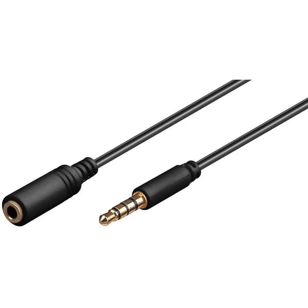Goobay 3,5mm Jack 4-polig Audio Verlengkabel AWG28 - 5m - 10 Stuks