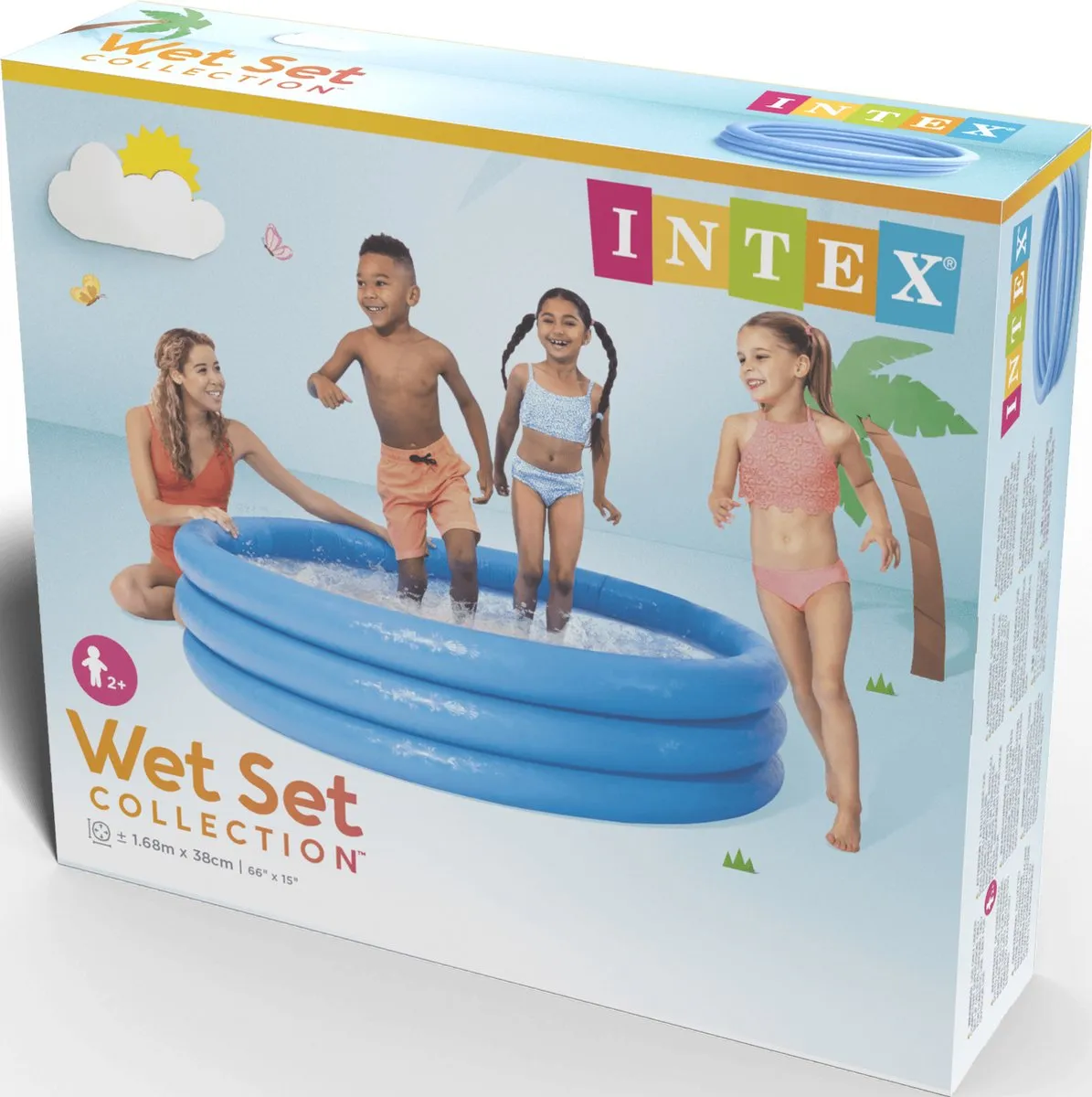 Intex Crystal Blue Opblaaszwembad 58446NP - Ø168cm